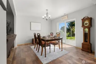 Dining room right off kitchen & living room