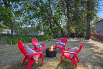 Or fire pits and s'mores.