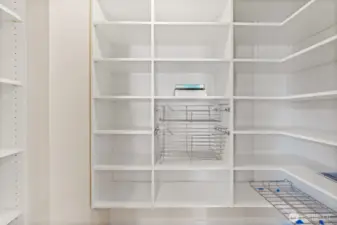 Custom built pantry shelving for all your items
