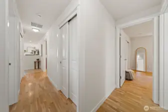 Hallway leading to bedrooms
