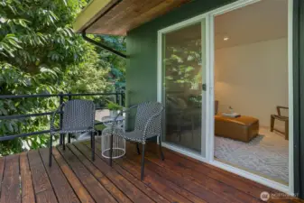 Soak in the smells and the sounds of nature from your private deck.