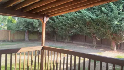 Covered back deck