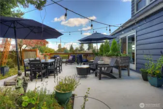 When you are ready for a party on the patio, this is the place to be.  With approximately 790 square feet of space, this is an entertainer's delight.  Dine al fresco, have movie nights (a fave past time of the current owners,) or just cozy up and watch the clouds roll by.