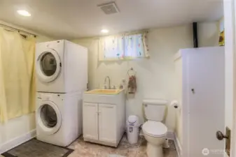 Basement half bath