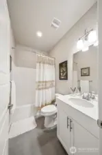 Full bath on the main floor