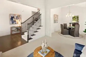 Light and bright home with open floor plan.