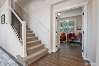 Den or 5th Bedroom on main floor next to full bathroom.