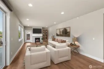 Great Room - Virtually Staged