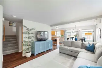 Open and bright family room.