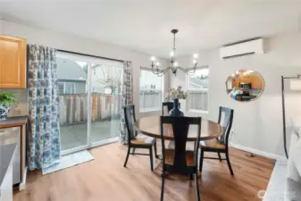 Beautiful dining area.