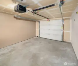 Attached garage with automatic door!