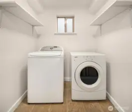 laundry on second floor