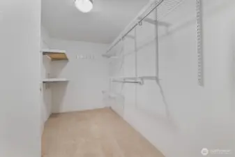 Primary walk-in closet