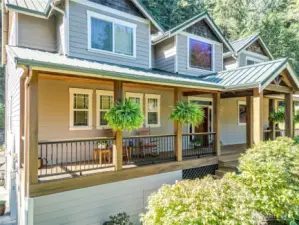 Gracious, covered front porch is a relaxing retreat.