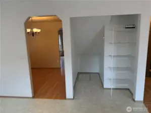 Pantry / Storage in the Kitchen and adjacent to The Formal Dinning Room.