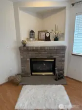 The Beautiful and Cozy Gas Fireplace.