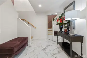 Lower Level Hallway w/ Storage