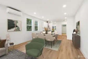 Dining Area into Kitchen