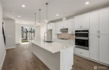 Kitchen from gathering room