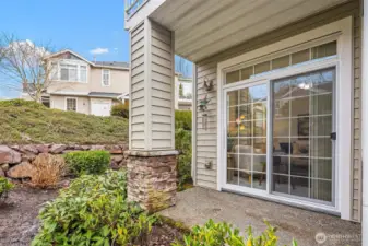 Private, covered patio!
