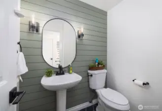 Downstairs powder room