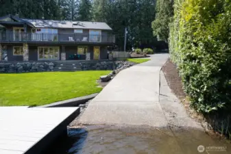 Private Concrete Boat Launch