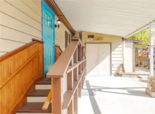 Covered parking leading to your utility room to stay dry on rainy PNW days