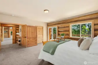 Spacious primary bedroom