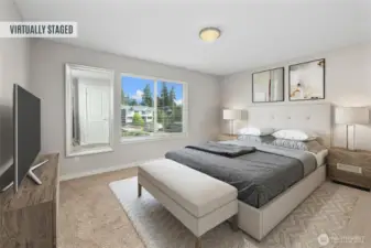 Primary Bedroom virtual staging