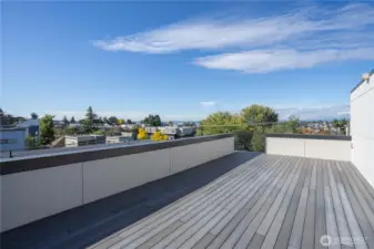 Large roof deck