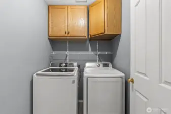Laundry Room, washer and dryer stay.