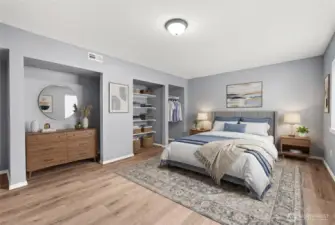 Virtually staged Downstairs potential bedroom