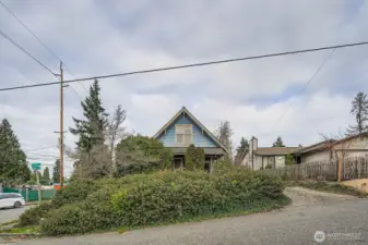 Parking available in front of home and in garage in rear