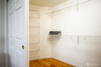 Large master closet