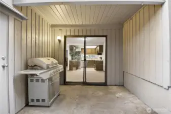 Extra Storage off Patio