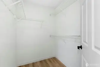 Primary closet