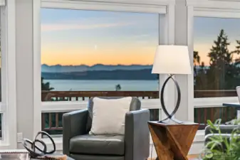 I love that you are able to sit anywhere in this great room and you have breathtaking views.