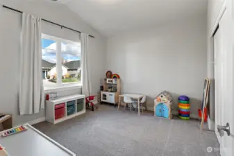 Bedroom # 1, front of home, great office or playroom too!