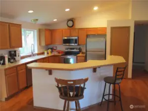 Large open concept kitchen