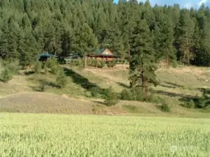 View of main house from field