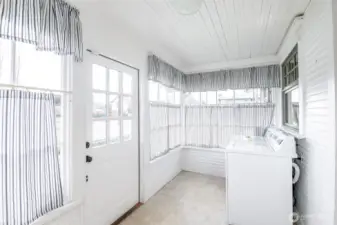 Light and bright mud & utility room
