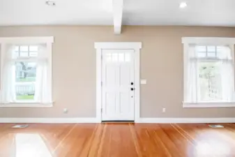 Front entry into huge family room