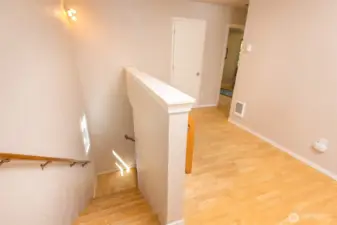 Upstairs!