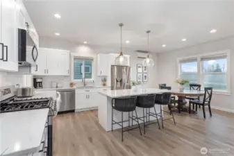 The kitchen is an entertainer's dream.