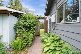 Walk-through one of the garden gates