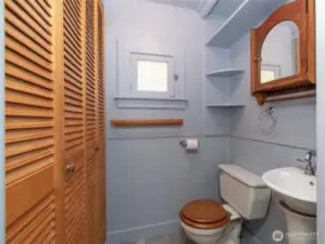 Half bath off kitchen.