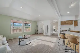 Bright living room.