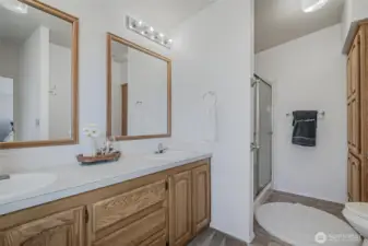 Primary bathroom.