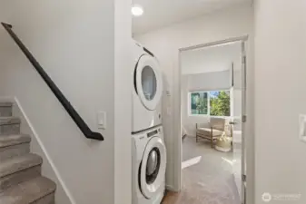 Washer and dryer are included.