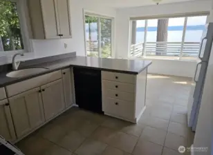 view overlooking dining area
